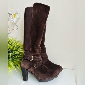 Blondo | Suede Leather Chocolate Brown Boots